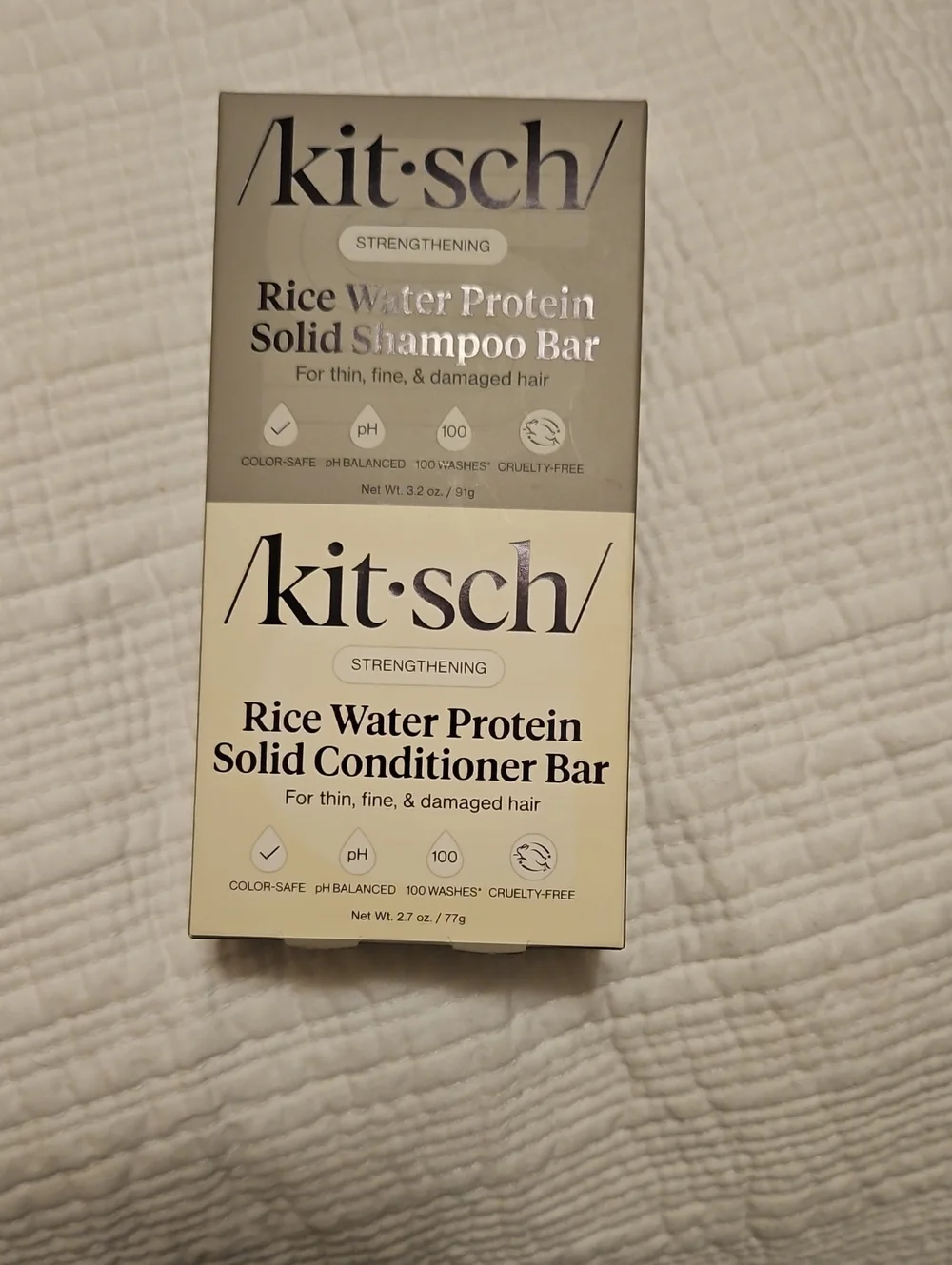 Kitsch Rice Water Protein Solid Conditioner Bar - Cream